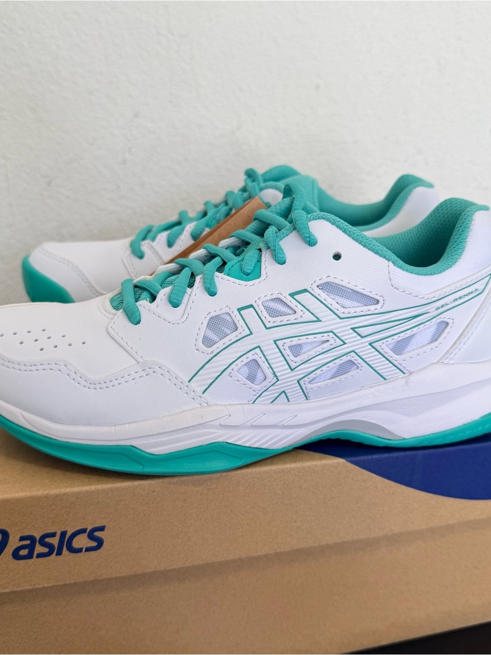 ASICS Women's Gel-Renma White & Aurora Green Athletic Sneakers size 6